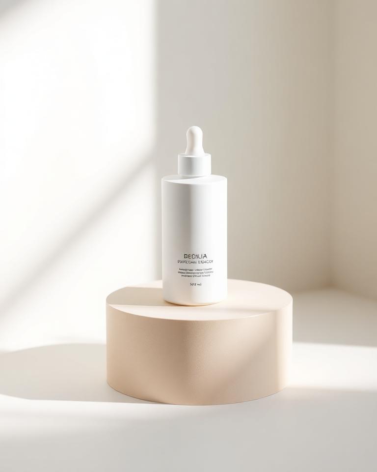 Foto profissional de produto cosmético criada com IA